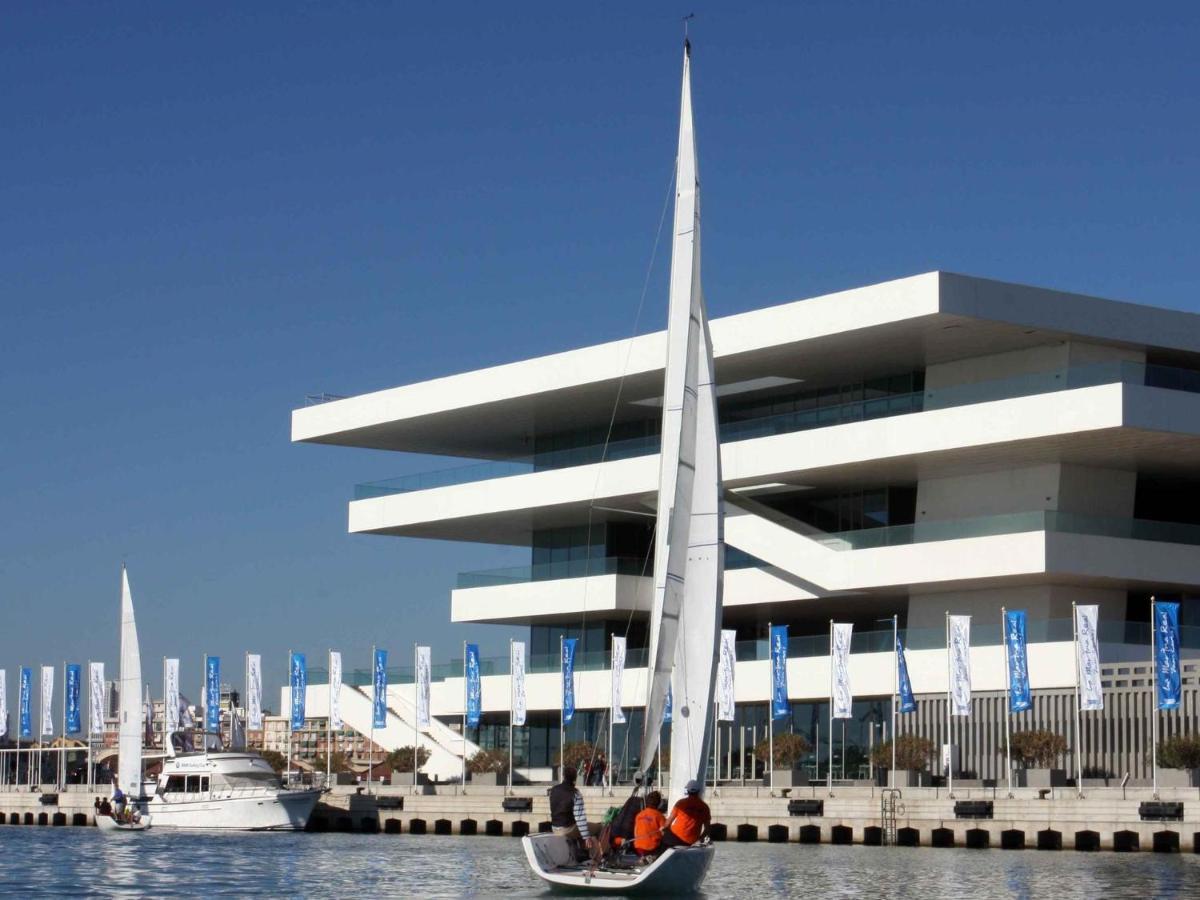 Apartamento Con Vistas A La Marina Real Valencia Bagian luar foto